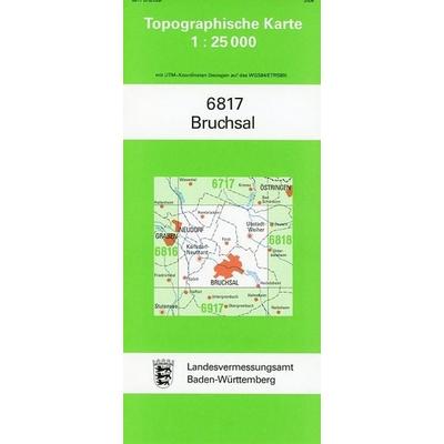 Bruchsal, Karte von , LVA Baden-Württemberg, 978-3-89021-055-1