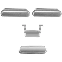 Seitentasten-Set, passend für iPhone 6S, silber