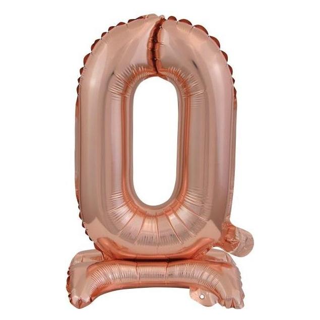 Amscan Folienballon Mini Zahl 0 rose (5x) (9911733)