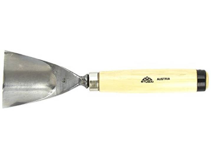 STUBAI Schweizer Messer Form G 80 mm verstärkte Ausführung für Vorstich-, Kerb- & Reliefschnitzarbeiten ergonomischer Holzheftgriff Profiqualität Made in Austria