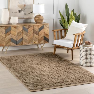 Nuloom Vonda Geometric Jute Area Rug