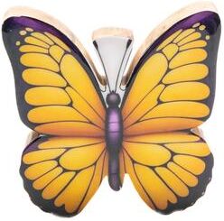 IH Casa Decor Mango Wood Enamel-Coated Décor Butterfly - Set of 2