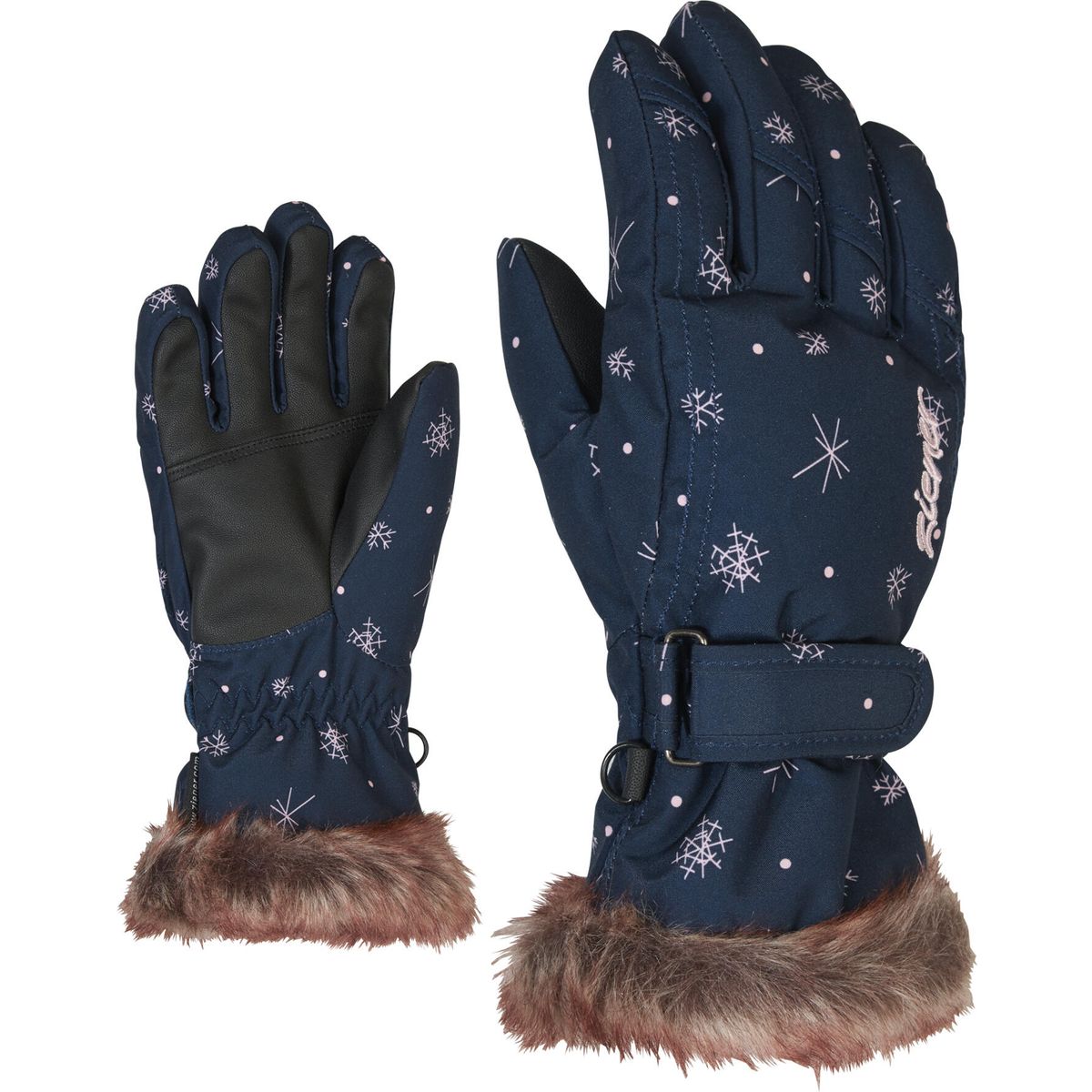 Ziener LIM Girls Glove Junior snowcrystal print (242) 4 801938-242-4