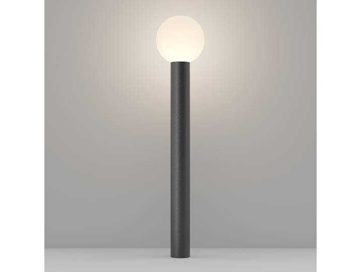 Borne lumineuse Bold 20 x 80 x 20cm Blanc/Noir/Noir
