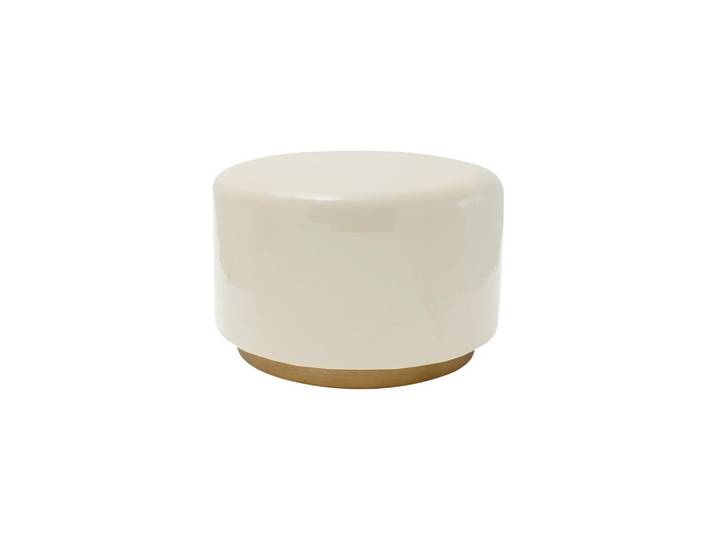 Kayoom Beistelltisch, Gold, Beige, Metall, 43x51.5x51.5 cm, Wohnzimmer, Wohnzimmertische, Beistelltische, Beistelltische Metall