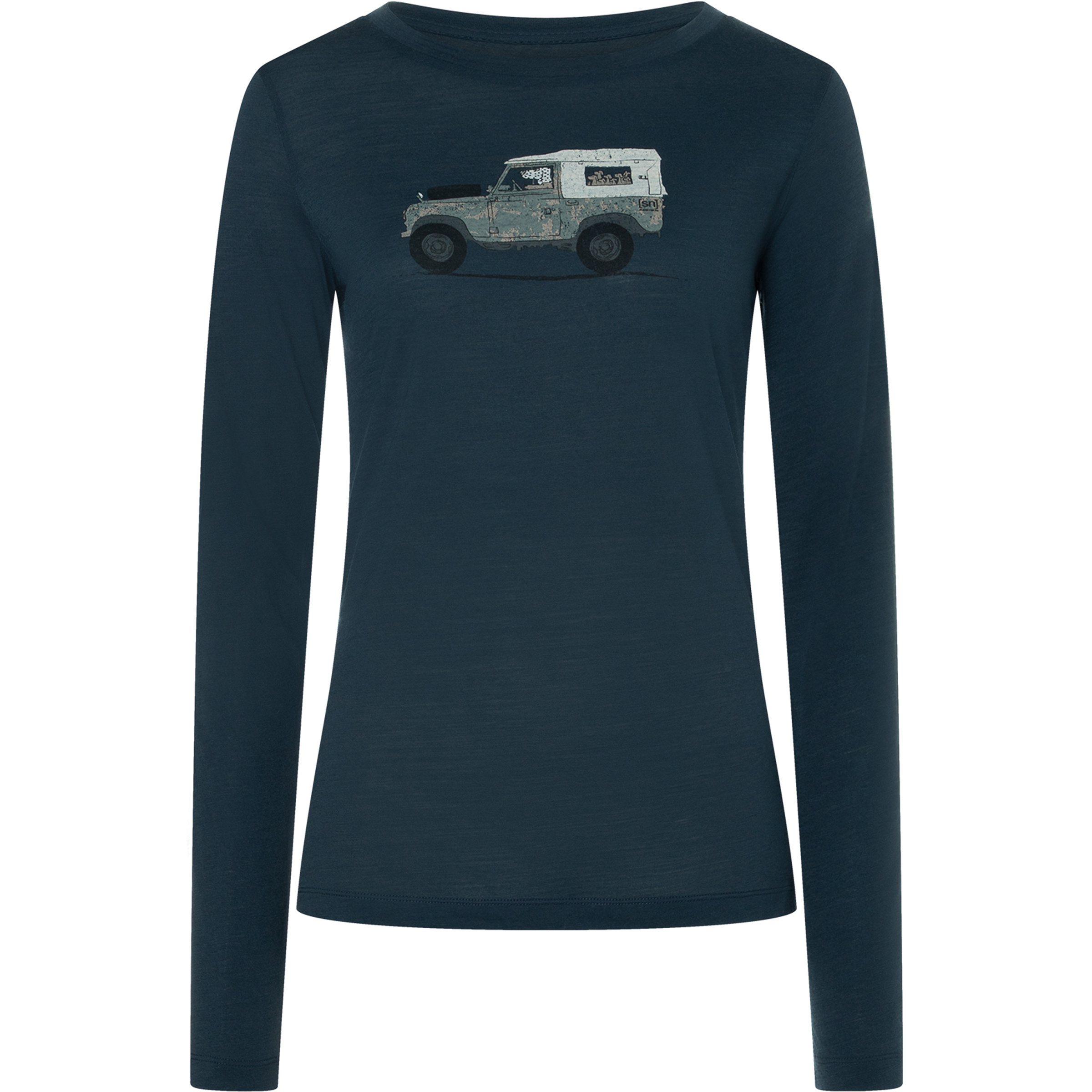 Super.Natural Dog Excursion Damen Longsleeves Merino blau Größe S Hautfreundlich Merinowolle