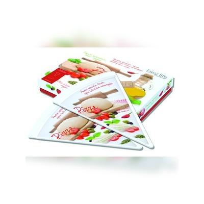 6er Pizza Portionsteller Pizzastück 26x20cm