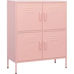 vidaXL Lagerschrank Rosa 80x35x101,5 cm Stahl