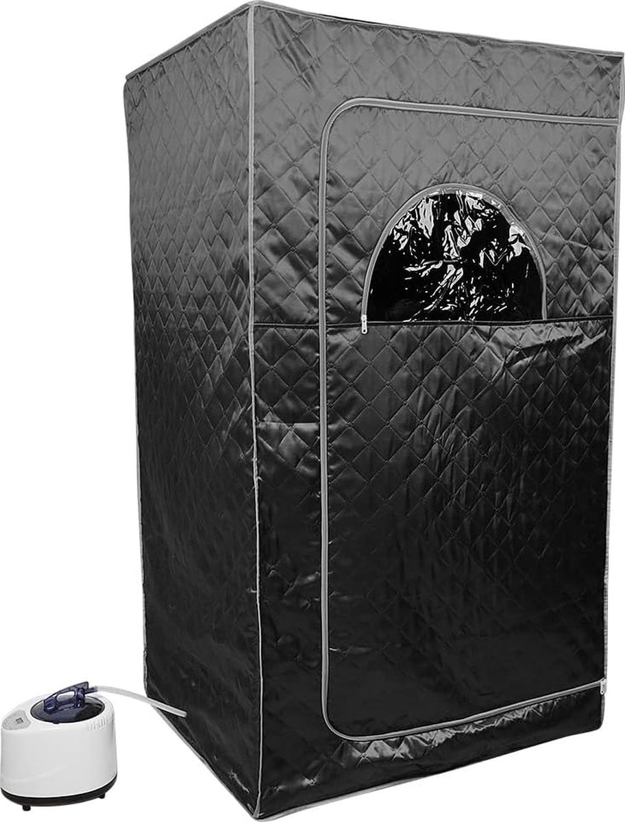 Mobiele rode sauna tent met afmetingen B: 100 cm, D: 80 cm, H: 170 cm