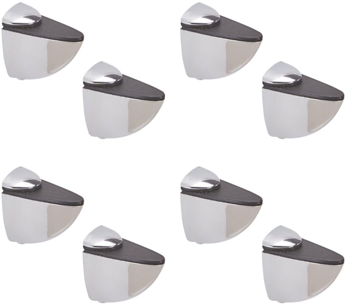 Dailygoods Inklapbare Plankhouder Verchroomd - Metaal - Belastbaar tot 5 kg