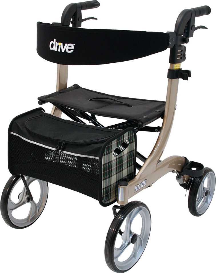 Rollator Nitro Drive DeVilbiss, Größe:S. champagner