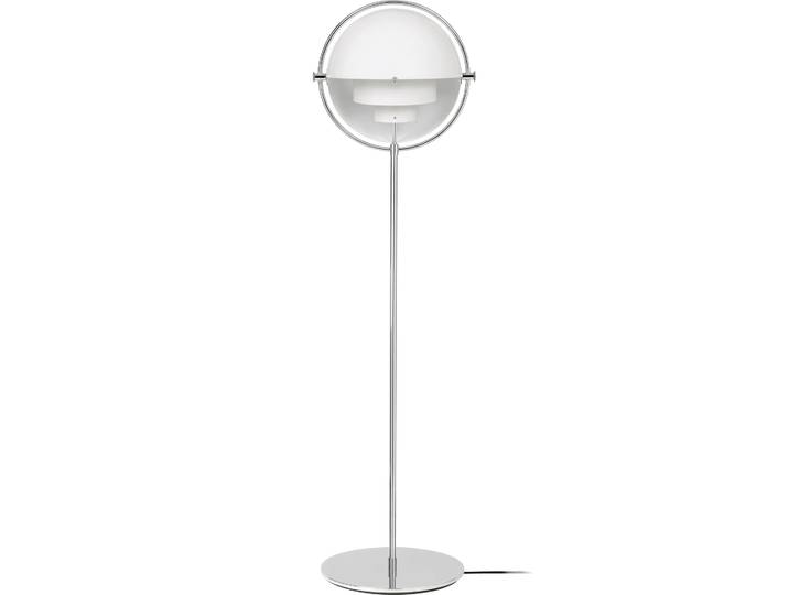 GUBI Lampe sur pied Multi-Lite Chrome-blanc