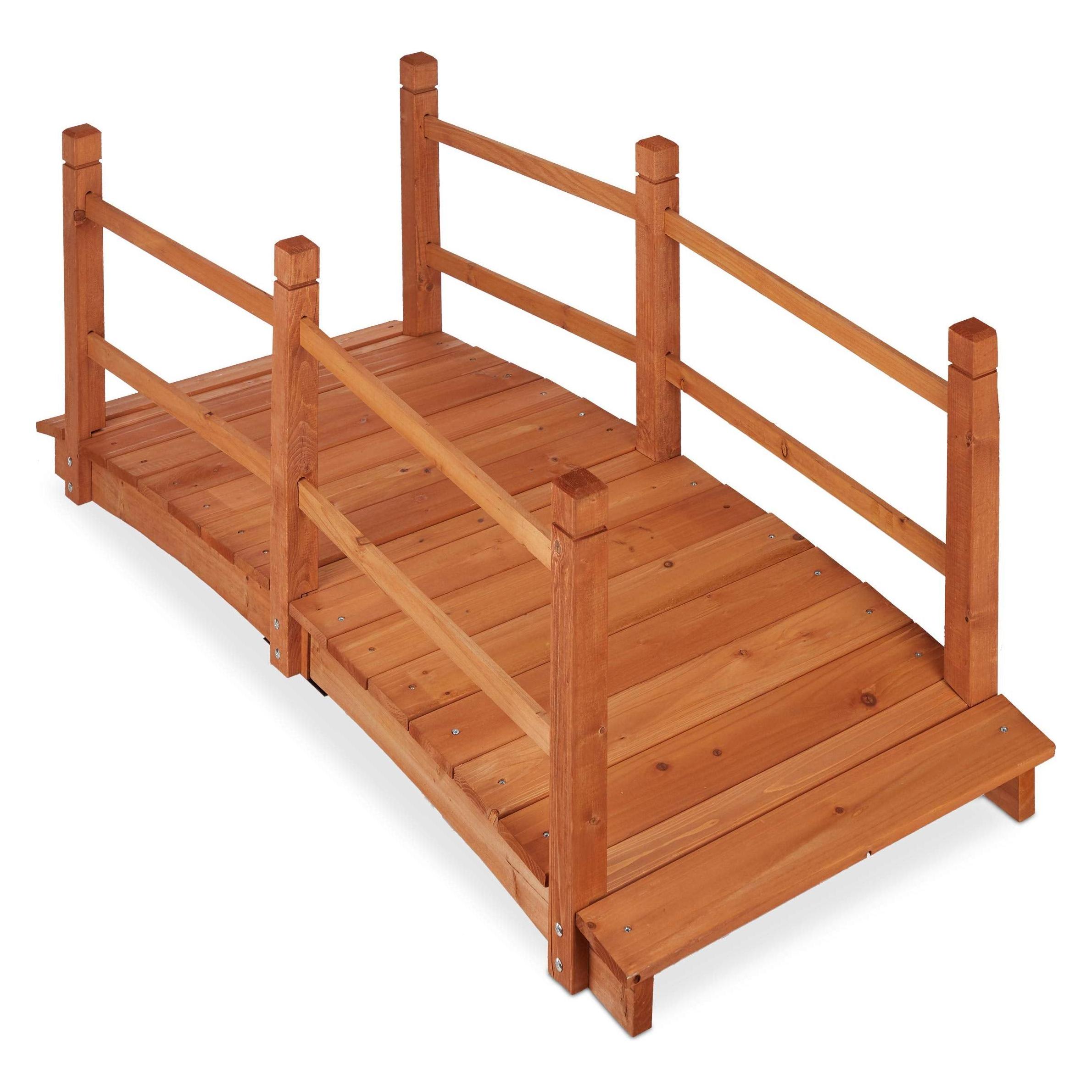 Relaxdays Teichbrücke Geländer (4052025260378)