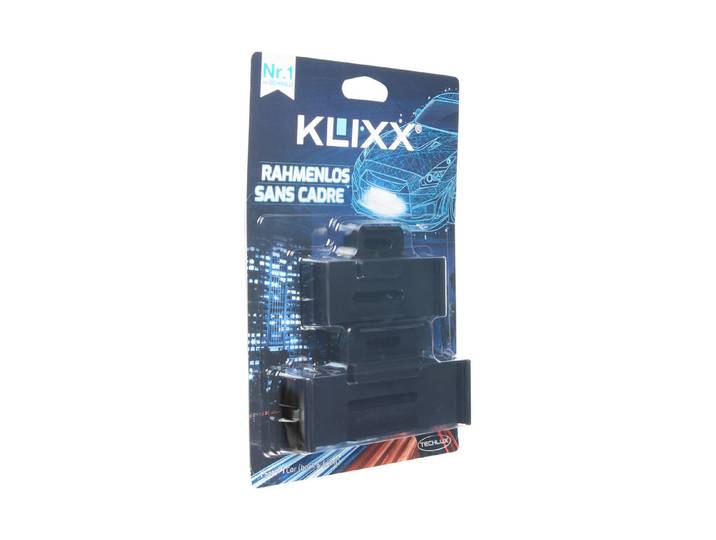 Klixx Kennzeichenhalter Schwarz 15 × 2.5 cm