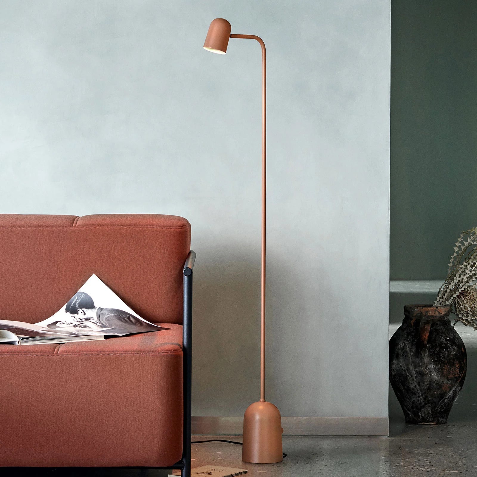 Northern Buddy Vloerlamp - Beige - Scandinavisch Design - Metaal - Dimbaar