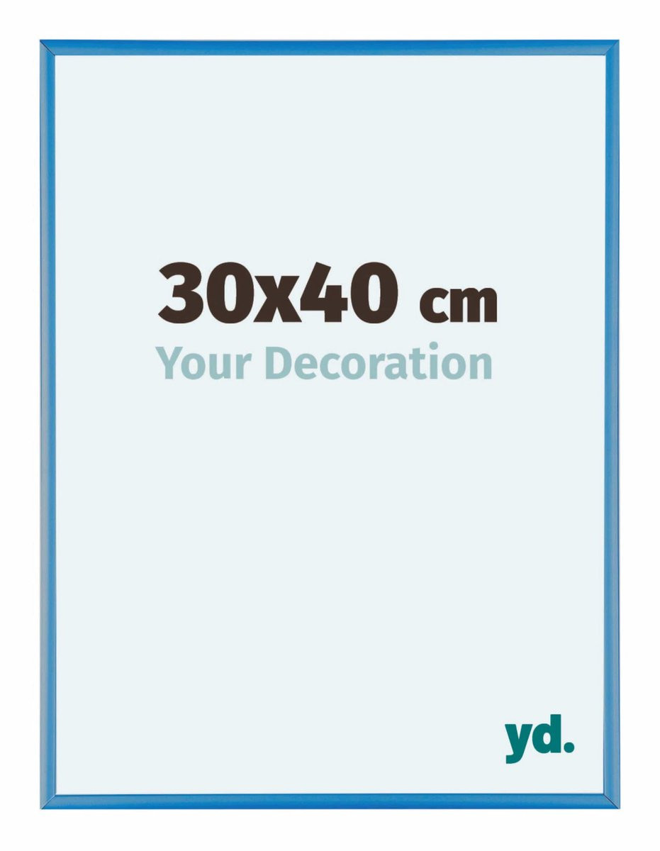 Your Decoration Fotolijst Kent - Aluminium - Blauw - 30 x 40 cm