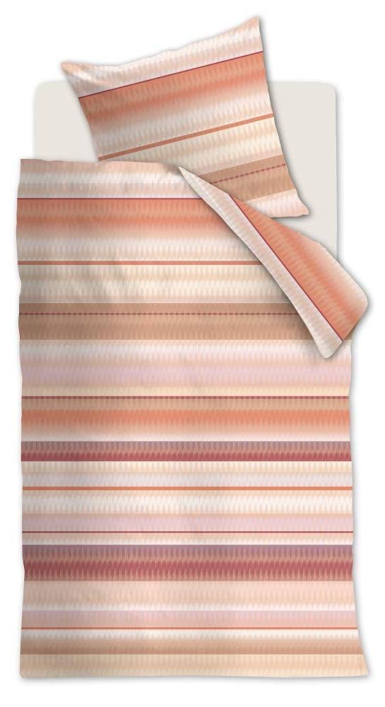 Kardol Bettenset Palenque Mako-satijn terracotta, 135x200 cm en 80x80 cm