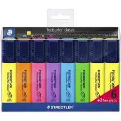 Staedtler 8er-Pack Textmarker »Textsurfer classic« gelb