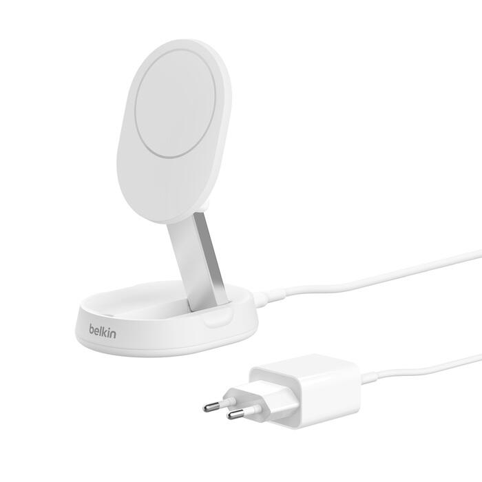 Belkin BoostCharge Pro 15 W Ladestation mit Qi2, weiß WIA008vfWH