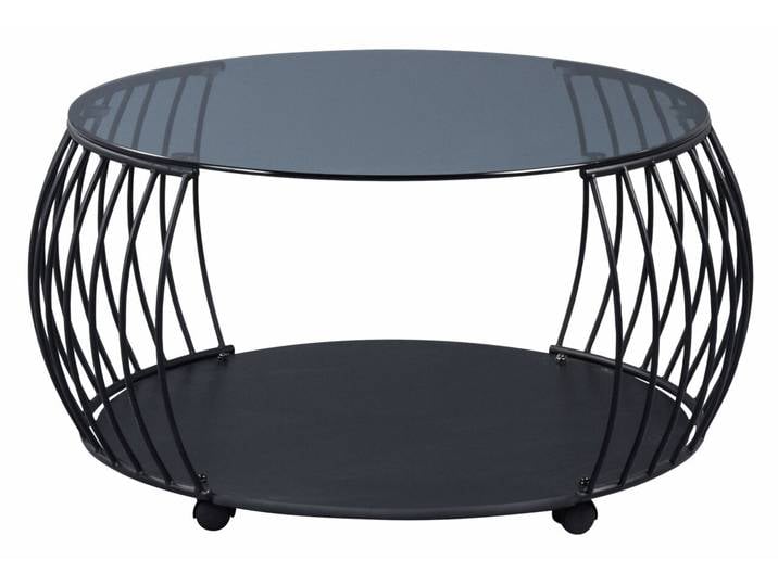 Z2 Couchtisch SHANGHAI, schwarz, Metall