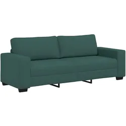 vidaXL 3-Sitzer-Sofa Dunkelgrün 220x77x82 cm Stoff