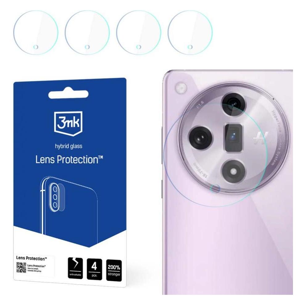 3MK Lens Protect Oppo Find X7 Ochrona na obiektyw aparatu 4szt (4 Stk., Oppo Find 7) (5903108558983)