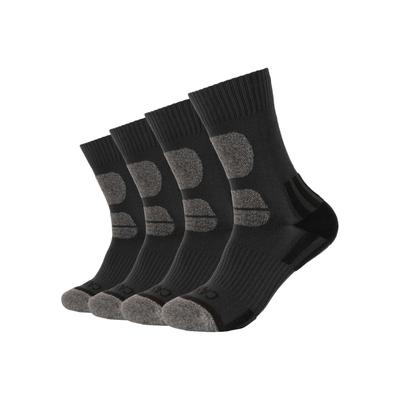 Socken CAMANO "Function", Gr. 43-46, Sockengröße, grau (anthrazit), Materialmix, mehrfarbig, normal, Socken Socken, für Wandern, mit Fußgewölbe-Stütze