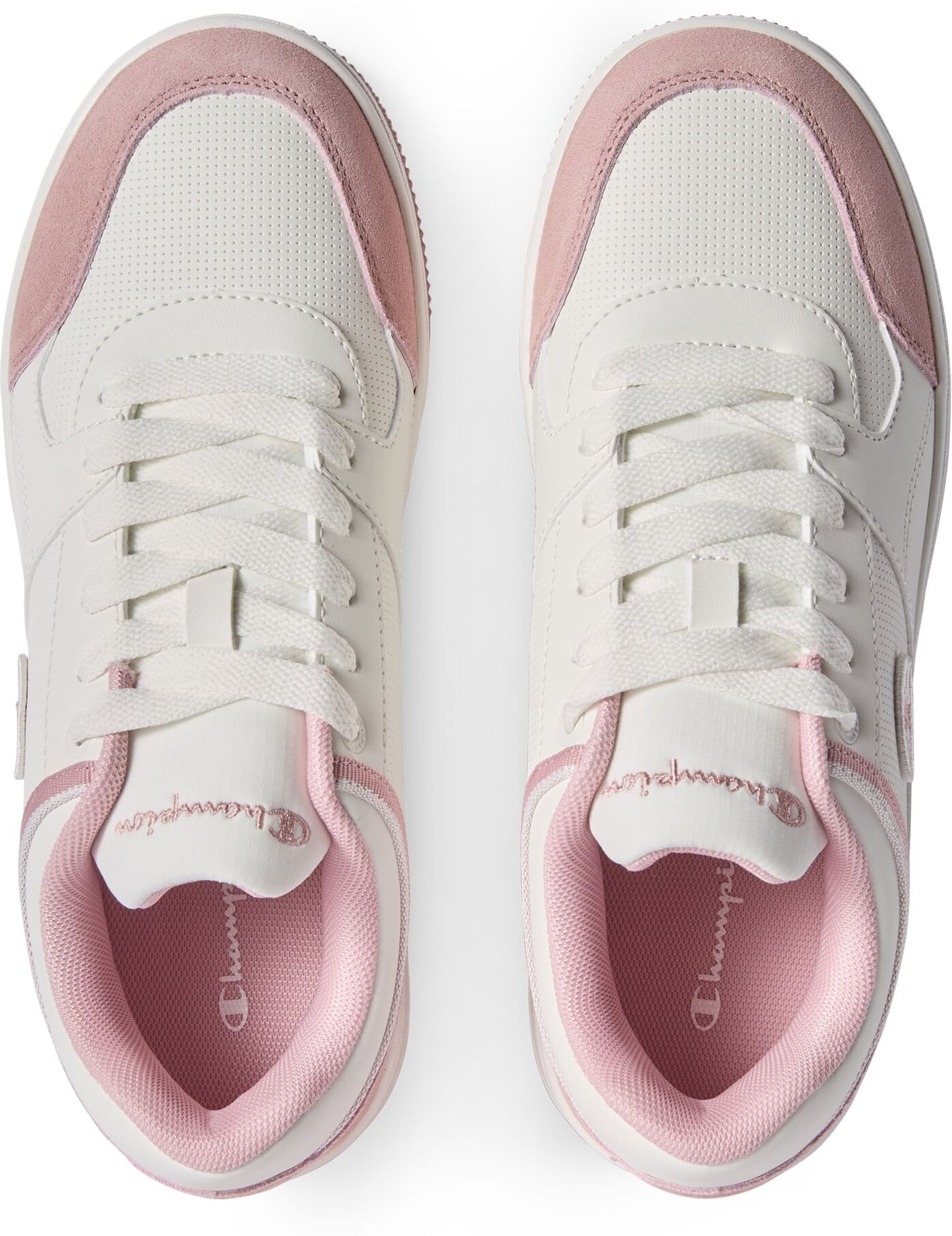 Sneaker CHAMPION "RD18 LOW S", Damen, Gr. 37,5, Synthetik, rosa (wht, bir), Schuhe Sneaker wht, bir 37,5, Synthetik