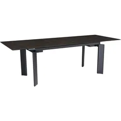 FineBuy, Esstisch, Ausziehbarer Design Esstisch 180 - 240 cm Glas Keramik Keramiktisch Esszimmertisch (180 x 95 x 77 cm)