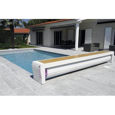 Pool-Rollo / Pool-Abdeckung elektrisch / automatisch - Bank
