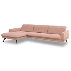 himolla Ecksofa Landau Stoff Rosa Blush