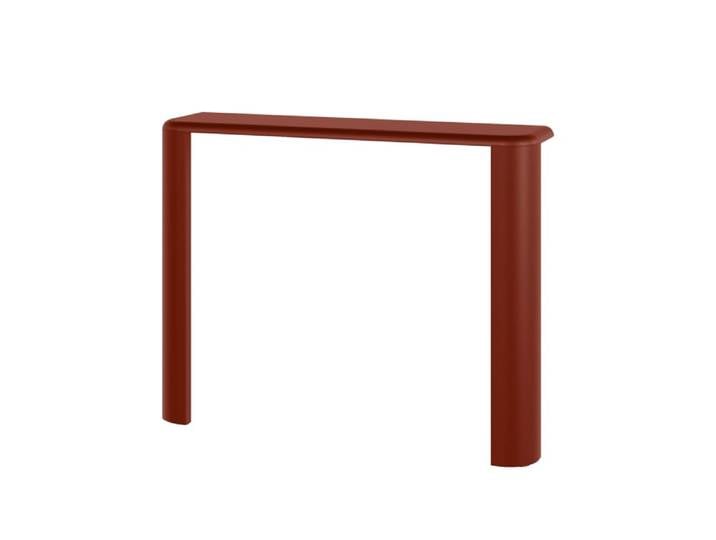 Noo.ma console fli 100 x 25 x 77,5 cm, rouge auburn