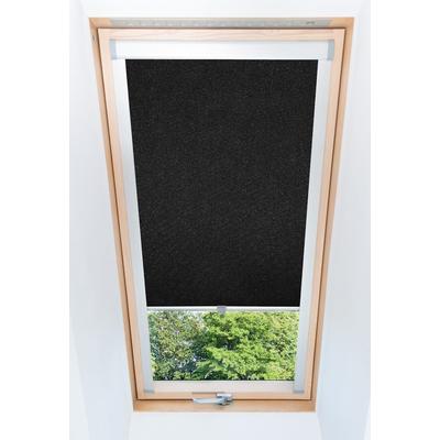 KS Handel 24 Dachfensterrollo Thermo verdunkelnd passend für Velux P08 Schwarz