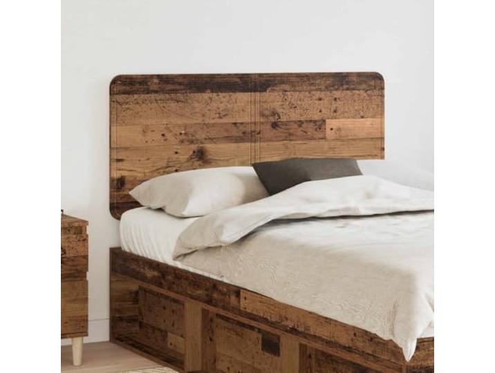 Modernes Kopfteil aus Holzwerkstoff, das edles Design mit Nachhaltigkeit verbindet. Die eckige Form passt in traditionelle und moderne Innenräume