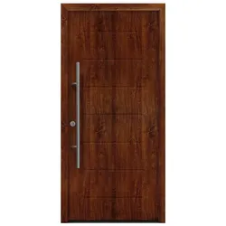 Hörmann Ecostar Haustür "ISOPRO Secur IPS 015",dark oak,110 x 210 cm (B x H)