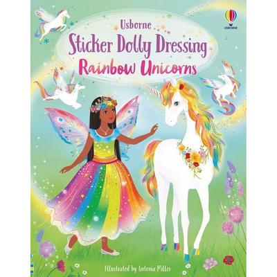 Sticker Dolly Dressing Rainbow Unicorns, von Fiona Watt, Usborne Publishing, 978-1-80370-774-7