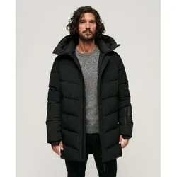 Superdry für Herren. M5011982A City Chevron Quilted Parka schwarz (M), Lässig, Polyester, Nachhaltig
