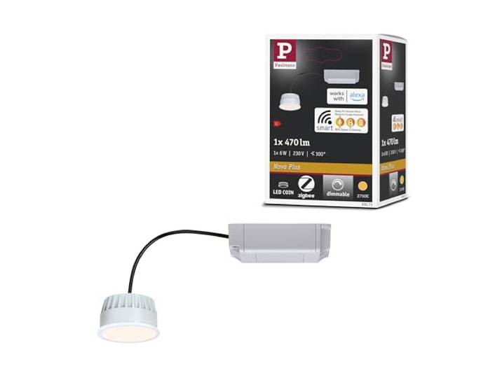 Spot encastré à module LED Paulmann\, blanc chaud 6 W 2700 K\, finition satinée