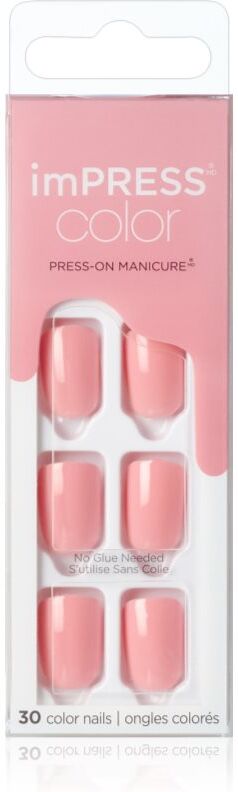 Kiss imPRESS Color Short false nails Pretty Pink 30 pc