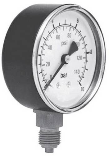 ICH Manometer 301.40.10 Anschluss (Manometer): Unterseite 0 bis 10 bar Außengewinde 1/8" 1St.