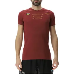 UYN Candela Winged Padelshirt Herren R768 - carmin/yellow XXL