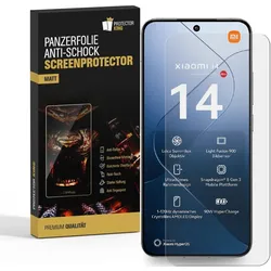 2x 9H Panzerglas für Xiaomi 14 Nano-Glass Anti-Reflex Matt Displayschutz Schutzglas Schutzfolie Panzerfolie Screen-Protector ANTI-SHOK ANTI-BRUCH-ANTI-STOß