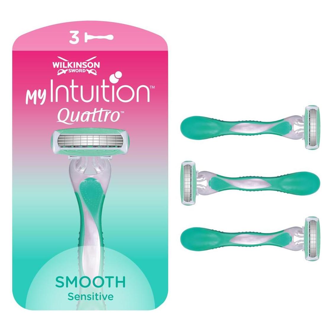 Wilkinson Quattro For Women Sensitive Razor 3Pcs (4027800429103)