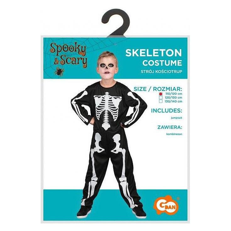 GoDan Halloween Skelett Kostüm 130/140 cm (140) (66500587)