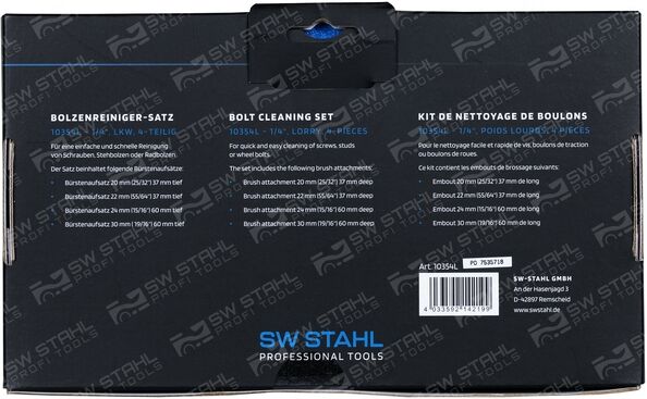 Swstahl Reinigungsbürsten-Satz 10354l