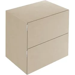 Keuco Edition 11 Art Sideboard 32542910800 80x70x49cm, 2 Frontauszüge, Keramik, sahara
