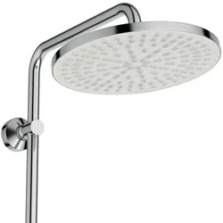 Ideal Standard Ceratwist T25 Duschsystem ohne Armatur, 2-Funktions-Handbrause, runde 2-Funktions-Kopfbrause, chrom, BE231AA