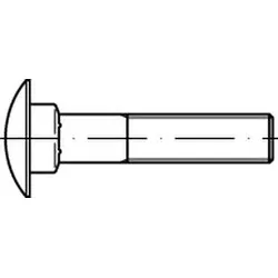 DIN 603 - Messing - M 6x35 - Flachrundschrauben ohne Mutter