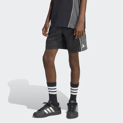 Shorts ADIDAS SPORTSWEAR "COLOR BLOCK WOVEN", Mädchen, Gr. 152, N-Gr, schwarz (schwarz, grau six, weiß,), Obermaterial: 100% Polyester, Hosen Shorts