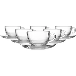 CAPPUCCINO-SET Barista transparent 220 ml 12-tlg.